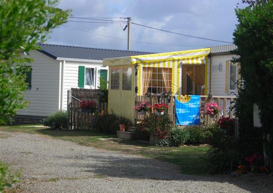Parc mobil-homes résidentiels au camping** La Padrelle à Saint Hilaire de Riez en Vendée  - La Padrelle - Camping Saint Hilaire de Riez